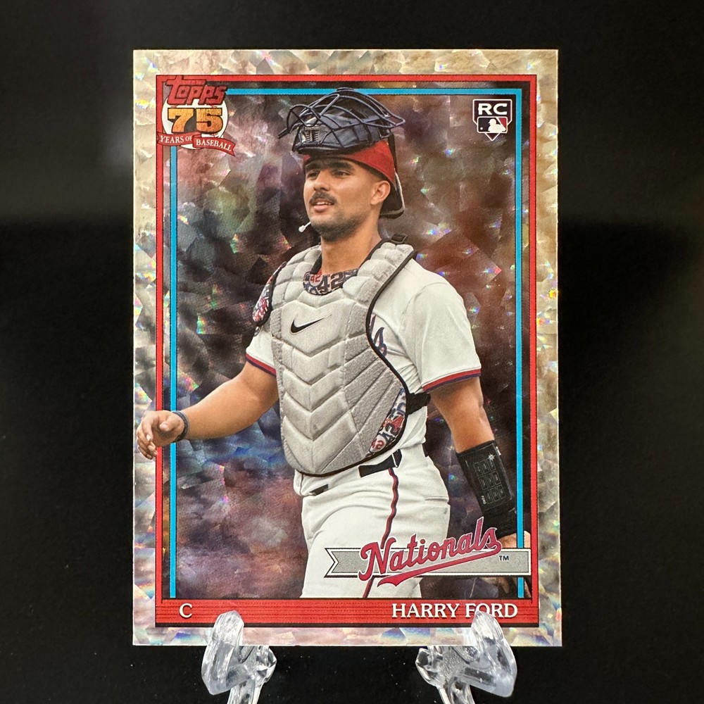 2026 Topps Series 2 – Harry Ford 1991 Baseball Crackle Foil #91B2-2 Nationals RC