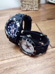 Dallas Cowboys Men&rsquo;s Black watch – Cowboys Watch for Men – NFL Spirit Watch