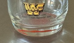 Vintage 1985 Titan Sports WWF Hulkamania Glass MINT Condition