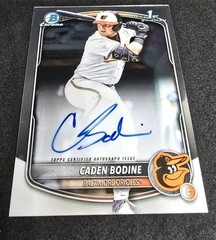 2025 Bowman Draft Chrome Caden Bodine #CPA-CB 1st Auto Baltimore Orioles