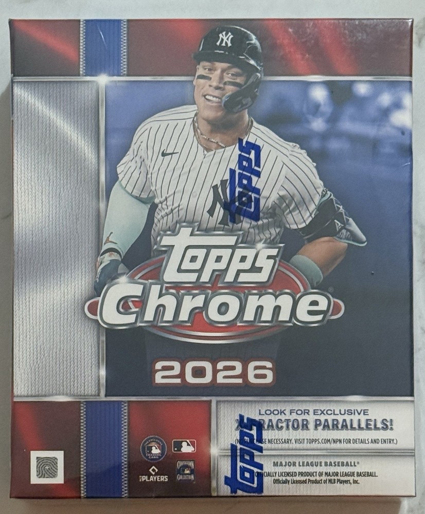 2026 Topps Chrome Baseball Mega Box Factory Sealed In Hand
