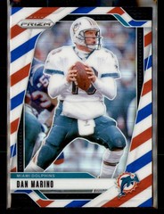 Dan Marino 2024 Panini Prizm Red White and Blue #182 Miami Dolphins