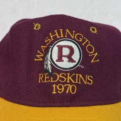 Vintage 80s 90s Washington Redskins Hat Roman NFL Throwbacks Snapback Cap 1970