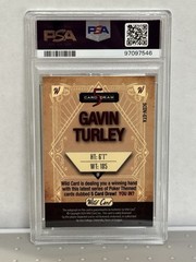 2024 Wild Card 5 Card Draw 1/1 Gavin Turley Auto Black/Gold PSA 9 – Oregon State