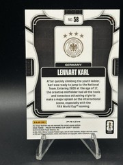 LENNART KARL 2026 Panini Prizm FIFA World Cup LAZER Prizm – Hanger Exclusive RC