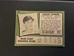 1971 Topps – High # Chuck Tanner #661