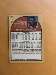 QTY .. MARK JACKSON Menendez Brothers in Back 1990-91 NBA Hoops 205 NM or Bette