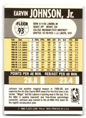 Earvin « Magic » Johnson, « Lakers », 1990-91 Fleer Basketball Card #93