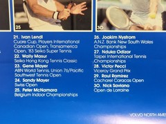 Volvo Grand Prix 1983 Champions Poster ATP Tennis 19×24 McEnroe Noah Connors Vnt