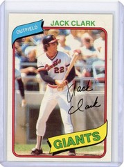1980 TOPPS JACK CLARK #167 NM-MT SET BREAK SAN FRANCISCO GIANTS