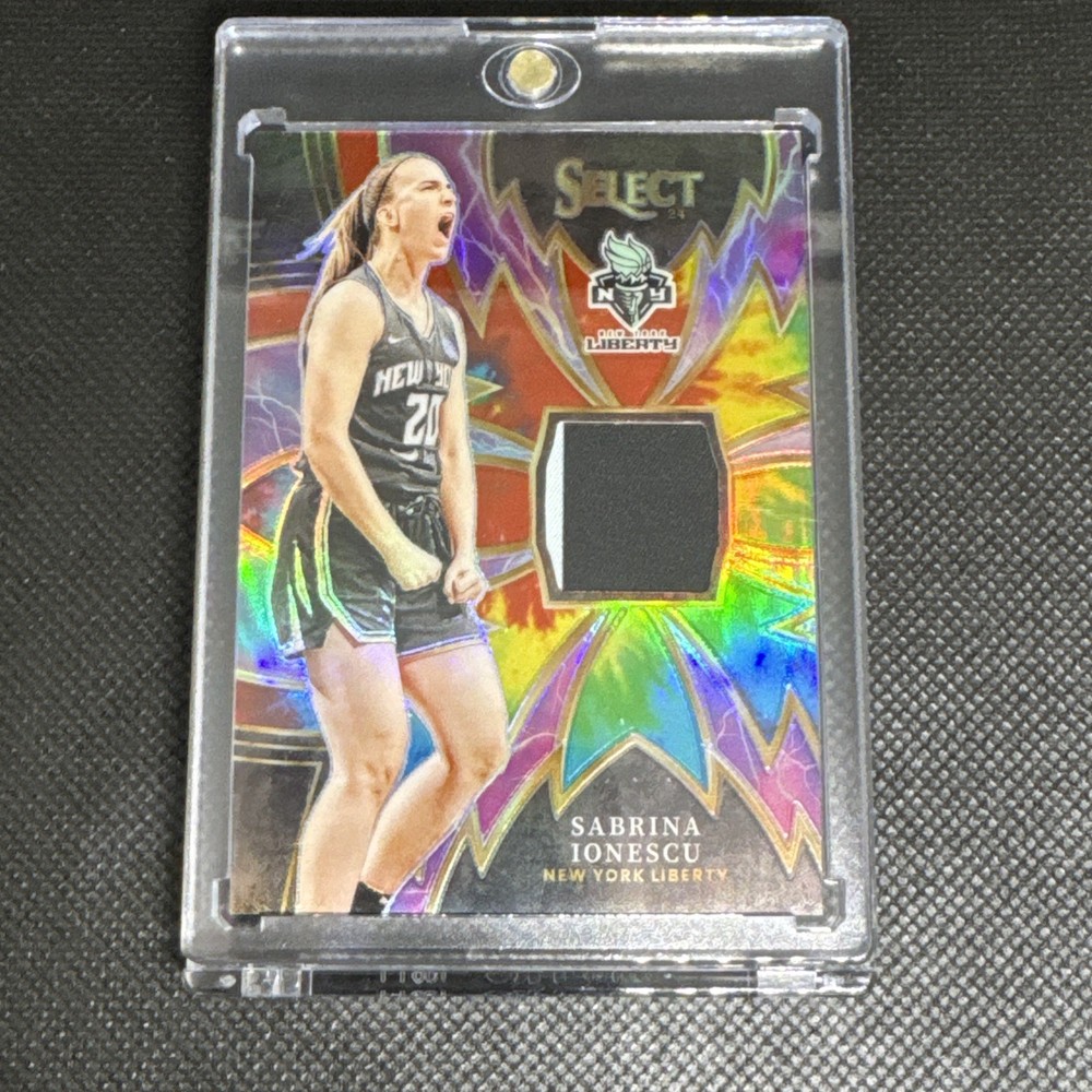 Sabrina Ionescu 2024 Select WNBA Sparks Memorabilia Tie Dye Prizm 10/25 Patch