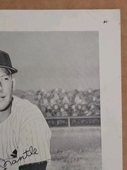 1950s Mickey Mantle NY Yankees Team Issue 5 1/2&Prime;x7 1/2&Prime; Sponsor Premium Photo