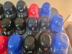 Lot of 86 Laich MLB Baseball Plastic Team Souvenir Batting Helmets with Vintage