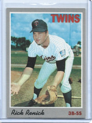 Rick Renick 1970 Topps Baseball Card #93-Minnesota Twins