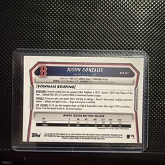 2025-26 Bowman Justin Gonzales 1st Bowman Chrome /250