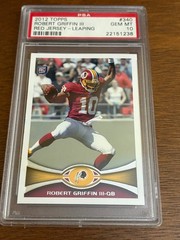 2012 Topps 340 Robert Griffin III PSA 10 GEM MT Red Jersey Leaping