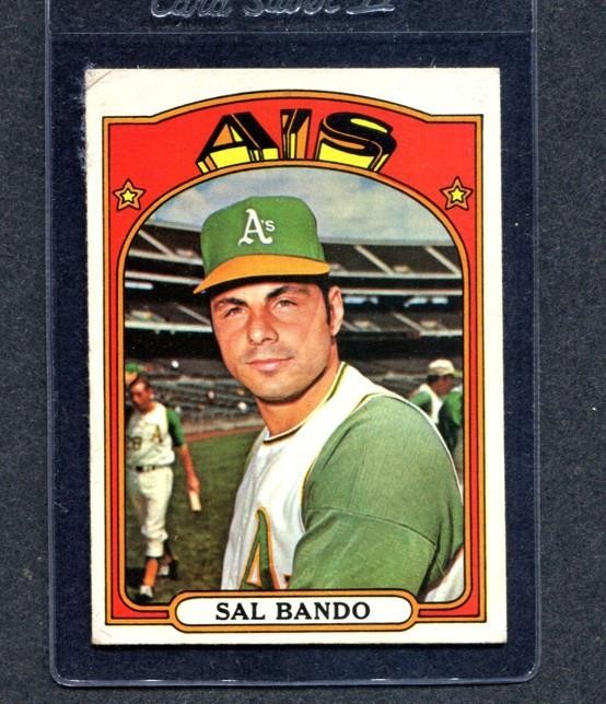 1972 Topps #650 Sal Bando (A&rsquo;s) Vg-Ex (Flat Rate Ship)