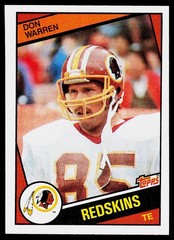 Don Warren, 1984 Topps, #392, Washington Redskins,
