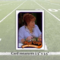 MAMA The Waterboy Trading Card Reprint Bobby Boucher Mud Dogs 1989 Style