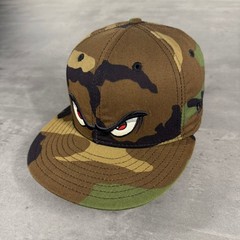 Vintage Lake Elsinore Storm New Era Cap Black Camo 6 7/8 2000s Y2K UK Grime RARE