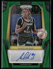2025 Panini Prizm WNBA Ariel Atkins #SG-AA Green Prizm Signatures AUTO BB1944