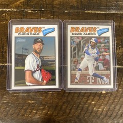 2026 Topps Heritage Braves Chrome Lot – Chris Sale & Ozzie Albies