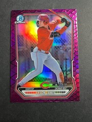 2026 Bowman Chrome-Tyson Lewis Fuchsia Reptilian Refractor /199- Cincinnati Reds