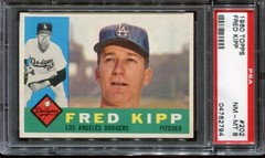1960 Topps Baseball # 202 Fred Kipp (NM-MT) PSA 8