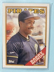 1988 Topps Baseball Lot (5) Cards #35, 450 Barry Bonds, 662, 744 & 760