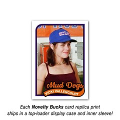 Vicki Vallencourt The Waterboy Trading Card Reprint Boucher Mud Dogs 1989 Style