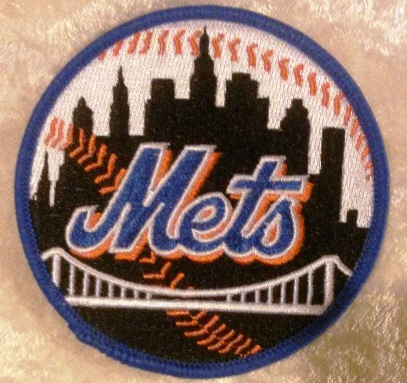 NY New York Mets Black 3.5&Prime; Iron /Sew On Embroidered Patch~ Free Tracking!