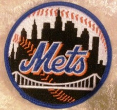 NY New York Mets Black 3.5&Prime; Iron /Sew On Embroidered Patch~ Free Tracking!
