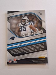 2025 Panini Prizm – Derrick Brown #76 Black & Blue Checker Prizm SP Panthers