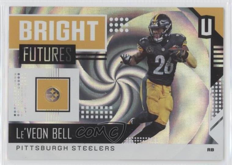 2018 Panini Unparalleled Bright Futures Whirl 76/100 Le&rsquo;Veon Bell #BF-LB 0j4n
