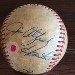 Jim Catfish Hunter Signed Baseball