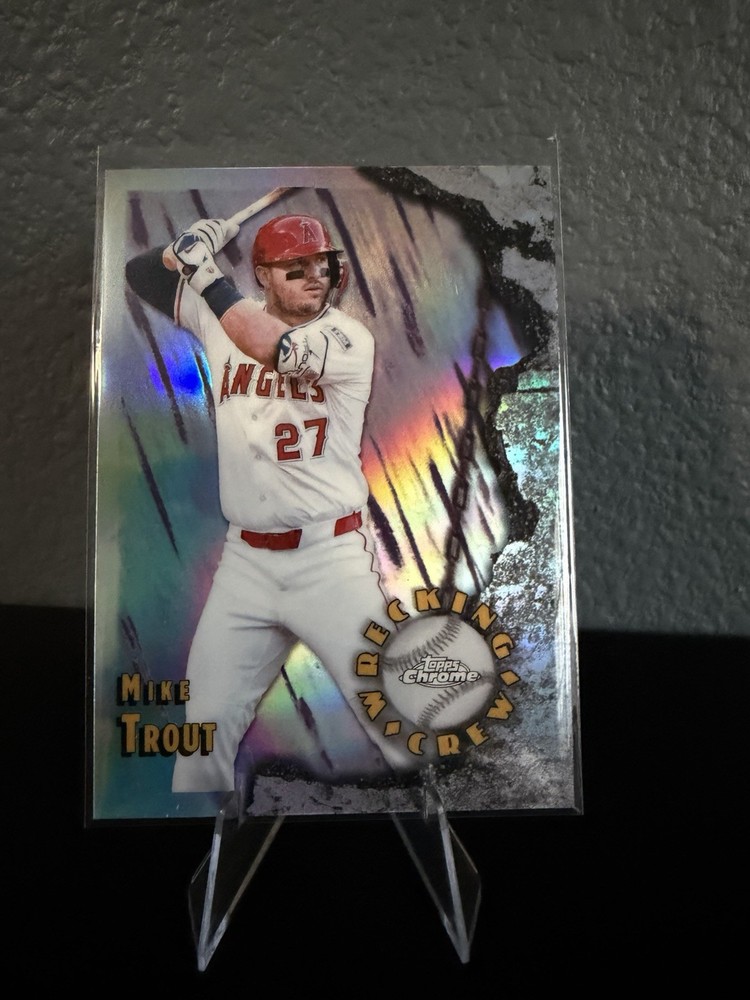 Topps 2026 Chrome Mike Trout Los Angeles Angels Wrecking Crew Insert #WC-18