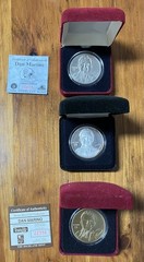 Dan Marino 3 Coin Lot – Nickel Bronze & One Troy Ounce Silver Highland Mint Coin