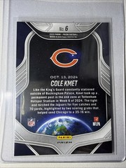 2025 Panini Prizm – Global Reach Cole Kmet #6 Green Wave Prizm