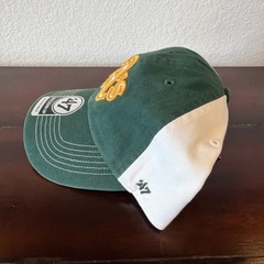 Athletics 47 Brand The Franchise Hat Cap One Size Stretch Green White Oakland