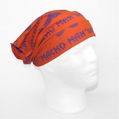 Macho Man Randy Savage Orange Print Bandana New