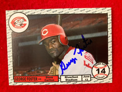 LIMITED to 52 GEORGE FOSTER Signed 1977 MVP HOME RUN SET 6/15/77 Card #15 of 52