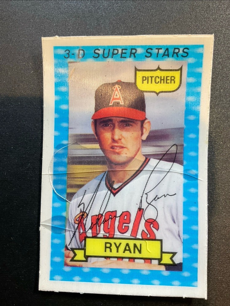 1974 Kelloggs 3/D Nolan Ryan Mets/California Angels Superstar Hofer VG/Cracks