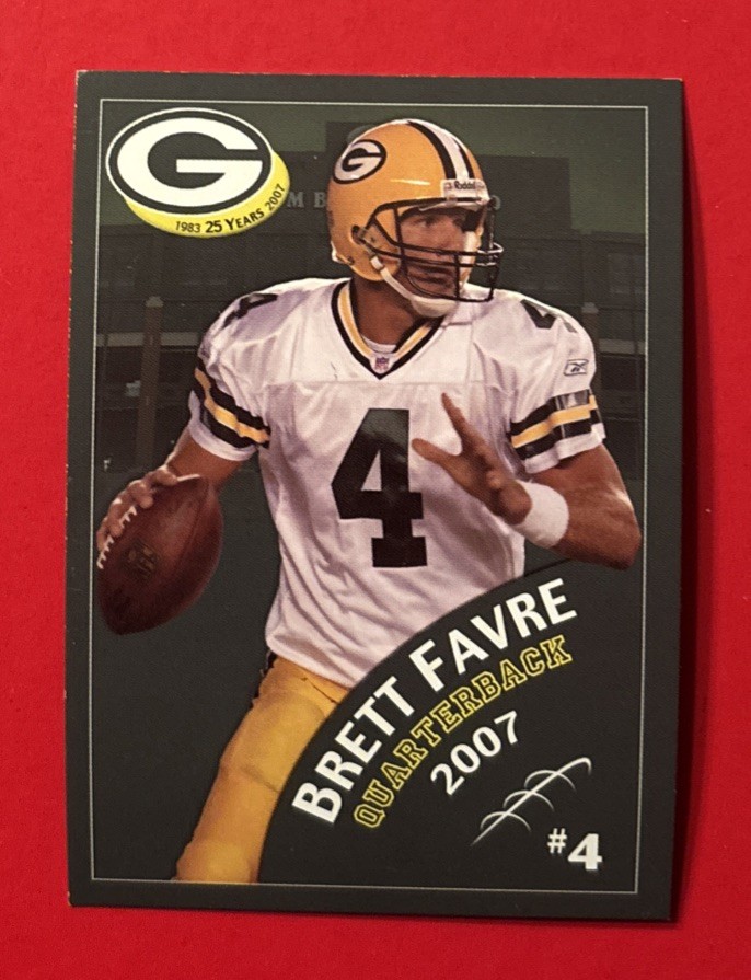2007 GREEN BAY PACKERS BRETT FAVRE Regional Police Football Card NFL HOF FPD