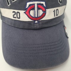 Minnesota Twins Hat Strapback 47 Brand Clean Up Blue Black MLB Playoffs 2010 Men