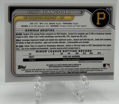 Tony Blanco Jr. 2024 Bowman Chrome #CPA-TB On-Card Autograph Auto! Pirates