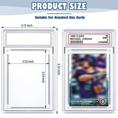 1x/5x/10x/15x/20x Clear Empty Graded Card Holder For PSA/CGC 35PT Trading Sports