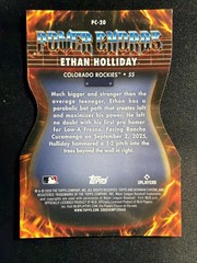 ETHAN HOLLIDAY 2026 BOWMAN CHROME POWER CHORDS GOLD /50 #PC-20 ROCKIES