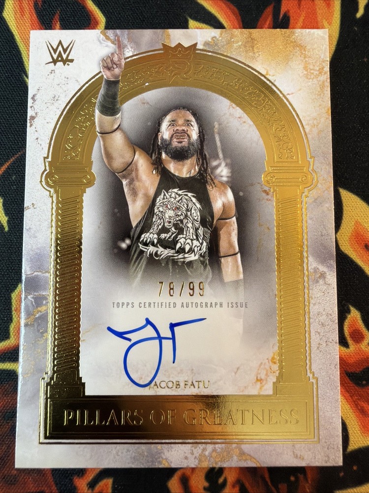 2025 JACOB FATU TOPPS ROYALTY PILLARS OF GREATNESS AUTO /99