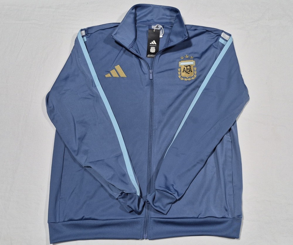 Adidas AFA Mens Argentina National Team Track Soccer Football Jacket JZ6289