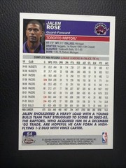Jalen Rose 2003-04 Topps Chrome #54 Refractor